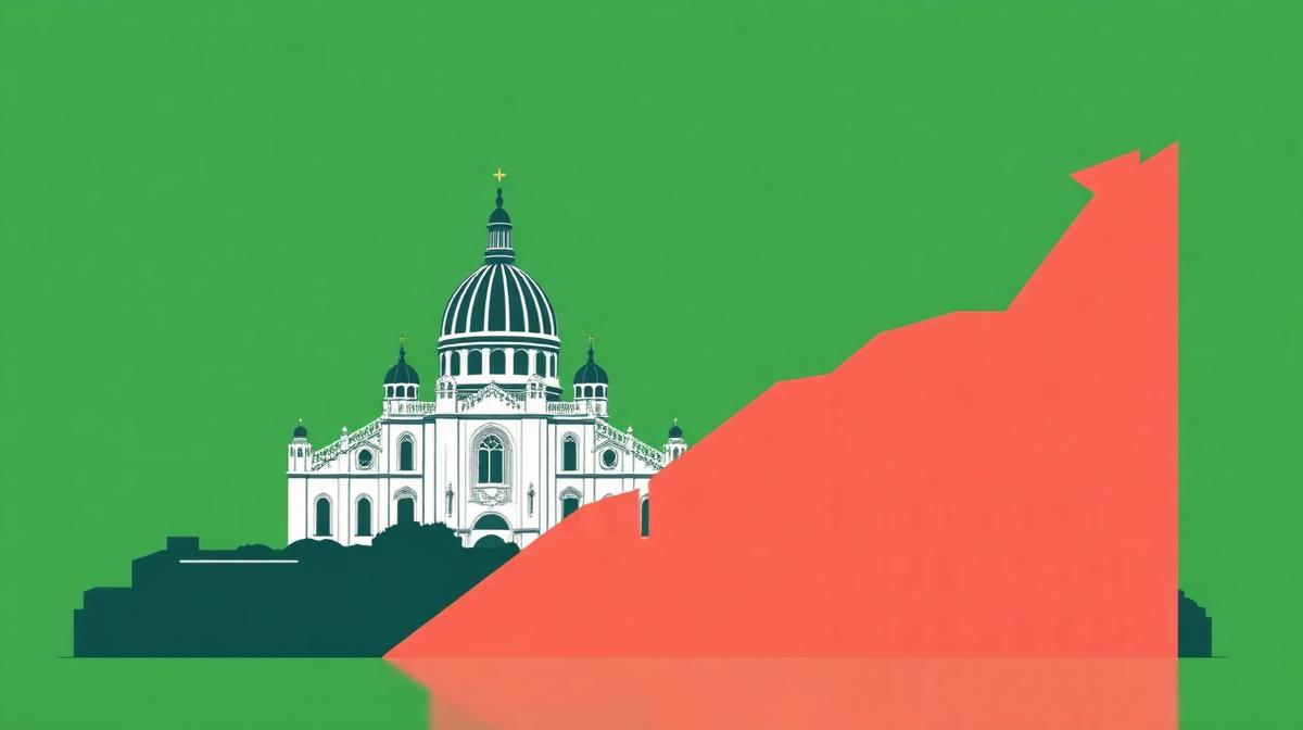 Grafico prezzi immobili città italiane 2025 con skyline Milano Roma Firenze